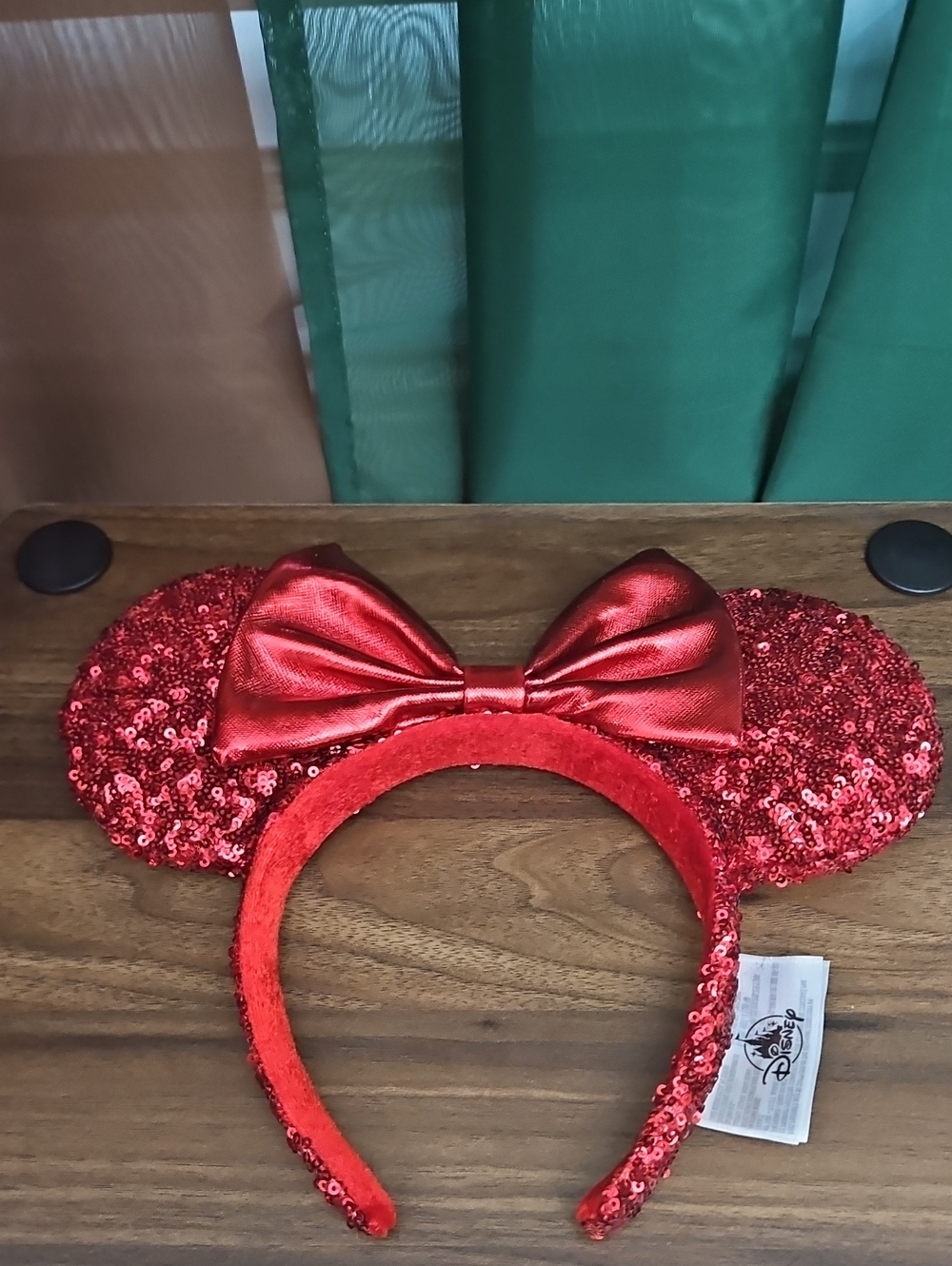 Disney Red Sequin Minnie Ears Headband